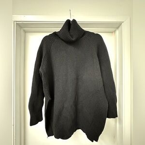 Aritzia Wilfred black cowl neck sweater